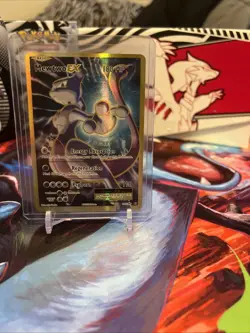 Pokemon Mewtwo EX TCG Full Art Holo Ultra Rare Card 103/108 Evolutions - Image 5