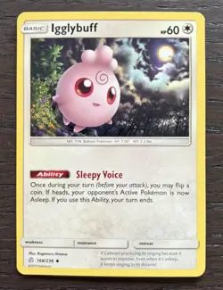 Igglybuff 168/236 Cosmic Eclipse Pokemon Card VLP - Image 1
