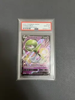 Pokemon TCG Gardevoir v Holo Ultra Rare Card 16/73 Champions Path PSA 10 - Image 1