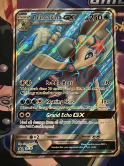JUMBO Primarina GX Oversized Promo Card SM39 Black Star Promo 2017 Pokemon LP - Image 1