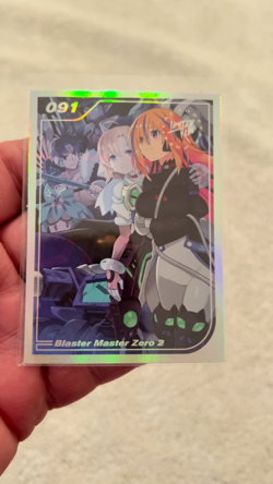 Blaster Master Zero 2 #091 Silver Limited Run Games Trading Card New Mint - Image 2