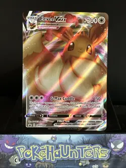 Pokemon Card Eevee VMAX SWSH087 Black Star Promo Ultra Rare Near Mint - Image 1
