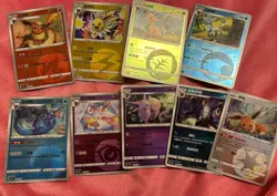 Chinese Gem Pack Vol 2 NM Energy holo, Set Of All Eeveelutions, 9 Cards - Image 1