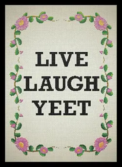 Legion 50 MTG Standard Card Sleeves Deck Protector - Live Laugh Yeet - Image 1