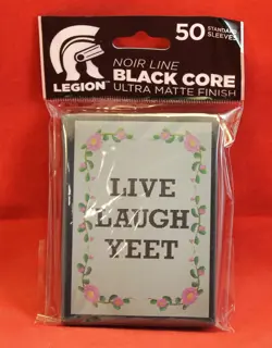 Legion 50 MTG Standard Card Sleeves Deck Protector - Live Laugh Yeet - Image 2