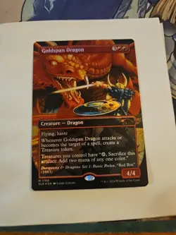 Goldspan Dragon FOIL NM Secret Lair D&D - Image 1