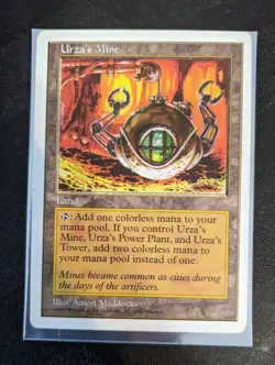 Magic the Gathering 5th Edition Urza's Mine LP - Image 1
