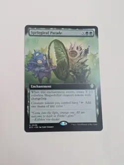 MTG - Springleaf Parade (Extended Art) - Commander: Lorwyn Eclipsed NM/M Cond - Image 1