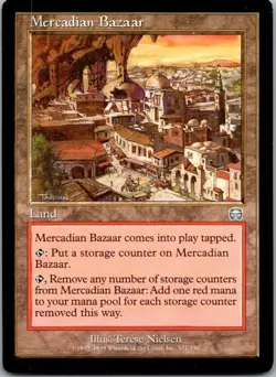 MTG Mercadian Masques Mercadian Bazaar LP X3 - Image 1