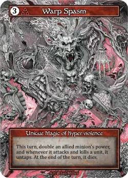 FOIL Sorcery Contested Realm - Warp Spasm (Foil) - Beta (B) - Image 1