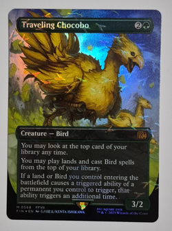 Magic MTG Final Fantasy Traveling Chocobo Track Foil Mythic Rare Pack Fresh NM - Image 2
