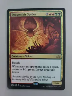 MTG Dragonlair Spider Planechase Anthology Regular Rare - Image 1