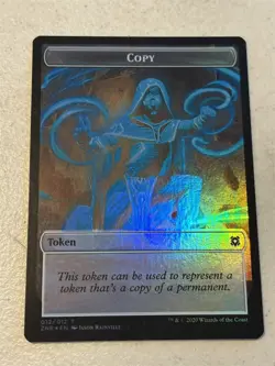mtg foil token Cat // Copy, 002/012, Zendikar Rising, unplayed - Image 2