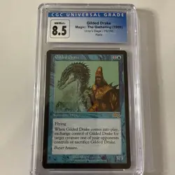 GILDED DRAKE Urza's Saga Rare Reserved List CGC 8.5 NM/Mint+ - Collector Piece - Image 1