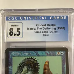 GILDED DRAKE Urza's Saga Rare Reserved List CGC 8.5 NM/Mint+ - Collector Piece - Image 2
