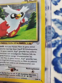 HEAVY PLAYED HOLO Pokemon Card botogel 5/64 Neo Revelation Holo GERMAN - Image 3