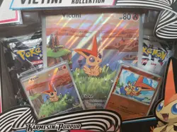 Pokemon Schwarze Blitze & Weisse Flammen Victini Illustrations Kollektion NEU - Image 2