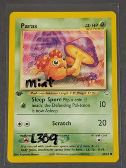Paras 47/64 Neo Revelation 1st Edition Wotc Pokemon TCG Mint Common Card - Image 1