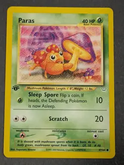 Paras 47/64 Neo Revelation 1st Edition Wotc Pokemon TCG Mint Common Card - Image 2