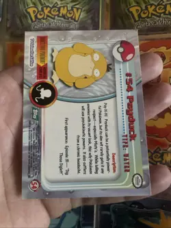 Topps Pokemon TV Animation Green Logo 3rd Edition Mint Non Holo #54 Psyduck - Image 2