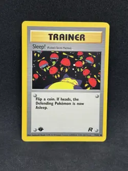 Pokemon-Sleep! (Rocket's Secret Machine) 79/82 Team Rocket Regular First Edition - Image 1