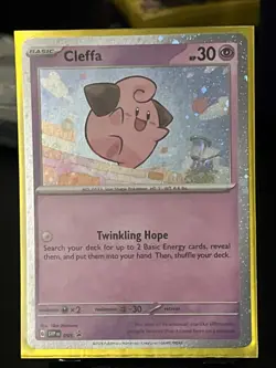 Cleffa SVP 095 Cosmos Holo Black Star Promo Pokemon TCG Near Mint Condition - Image 1