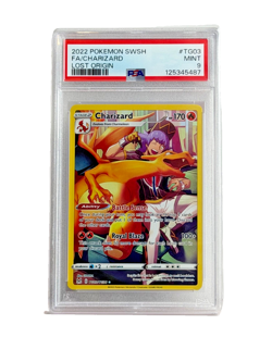 2022 Pokemon SWSH Lost Origin FA/Charizard #TG03/TG30 PSA 9 Mint - Image 1