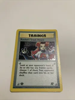 Pokemon TCG Rockets Sneak Attack 16/82 Holo 1st Edition Rare - Image 1