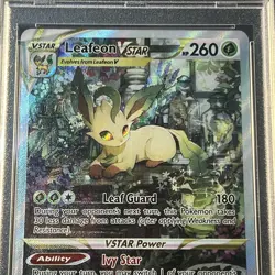 2023 POKEMON SWORD & SHIELD CROWN ZENITH #GG35 FULL ART/LEAFEON VSTAR PSA 10 - Image 4