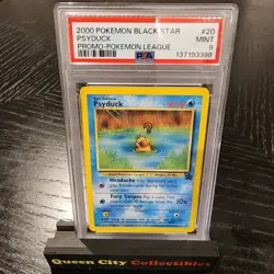 PSYDUCK PROMO - PSA MINT 9 - 2000 POKEMON BLACK STAR PROMO POKEMON LEAGUE - #20 - Image 1