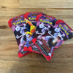 Pokemon TCG: Lot of 4 Sealed Destined Rivals Sleeved Booster Packs - Image 1
