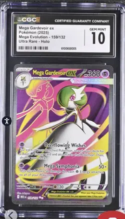Pokemon TCG Gardevoir ex 159/132 Mega Evolution Ultra Rare CGC 10 Gem Mint 🔥 - Image 1