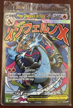 Pokemon Mega Charizard X ex 023 Me: Mega Evolution Promo Holo Sealed Nm/Mint - Image 1