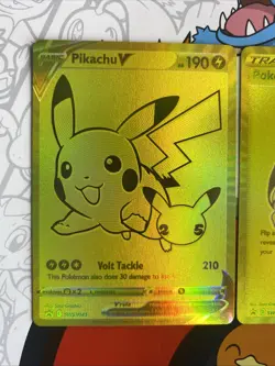 Pokemon Celebrations Pikachu V & PokeBall Gold Promos SWSH 145 & 146 NM - Image 2