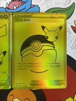 Pokemon Celebrations Pikachu V & PokeBall Gold Promos SWSH 145 & 146 NM - Image 3
