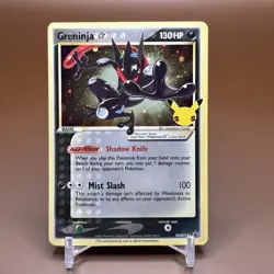 Pokemon Greninja Gold Star Celebrations Promo Sword & Shield Promo SWSH144 - Image 1