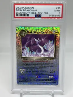 2002 Pokemon Legendary Collection Dark Dragonair Reverse Holo #38/110 PSA 9 - Image 1