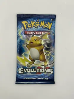 Pokemon Sealed XY Evolutions Pack Raichu Artwork - Image 1