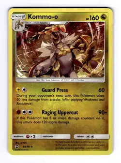 Kommo-o Dragon Majesty #54 (2018) Holo NM Pokemon - Image 1