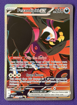 Fezandipiti ex - 092/064 Shrouded Fable Special Illustration Pokemon - NM/MINT - Image 2