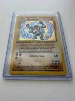 Pokemon Machamp Holo Rare 1st Edition Base Set 8/102 WOTC 1999 NM Condition - Image 2