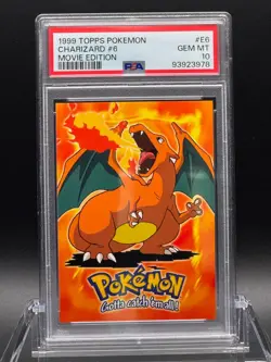 PSA 10 GEM MT 💎 - Charizard #6 Movie Edition - 1999 Topps Pokemon #E6 - Image 1