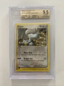 2004 Pokemon TCG Scrye Magazine Promo Bagon 50/97 BGS 9.5 GEM MINT Beckett Grade - Image 1