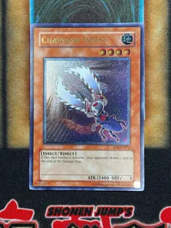 Yugioh Chainsaw Insect SOI-EN021 Ultimate Rare NM - Image 1