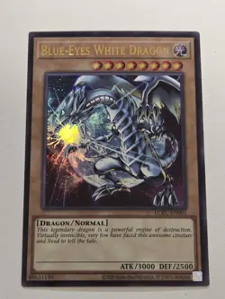 Blue-Eyes White Dragon LCKC-EN001 (Version 3) Ultra Rare Yugioh Alt Art NM - Image 1