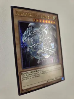 Blue-Eyes White Dragon LCKC-EN001 (Version 3) Ultra Rare Yugioh Alt Art NM - Image 2