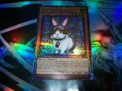 Rescue Rabbit 1st Edition Quarter Century Secret Rare RA02-EN008 Yu-Gi-Oh! - Image 1