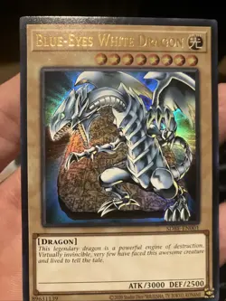 Yu-Gi-Oh! TCG Blue-Eyes White Dragon SDBE-EN001 Ultra Rare Foil Mint - Image 1