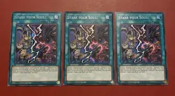 Yugioh - Stake your Soul! MP24-EN142 1st Edition SECRET NM X3 - PLAYSET - Image 1