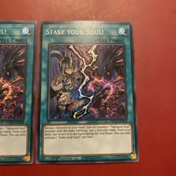 Yugioh - Stake your Soul! MP24-EN142 1st Edition SECRET NM X3 - PLAYSET - Image 4
